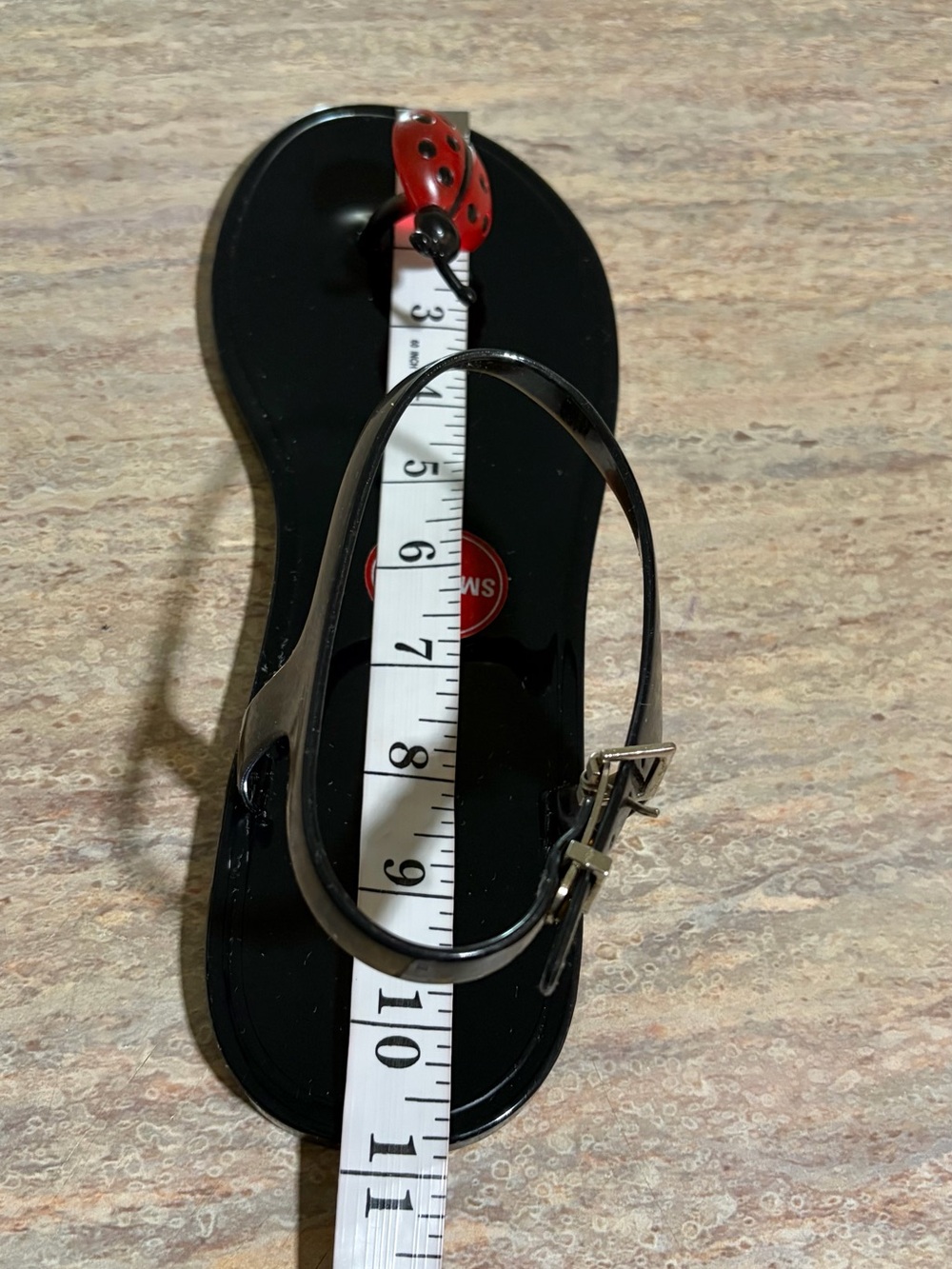 Katy Perry Collections The Geli Black Jelly Sandals with Red Ladybug - Picture 11 of 12
